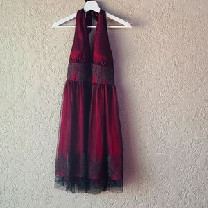 Adrianna Papell Beaded Halter Dress-2P